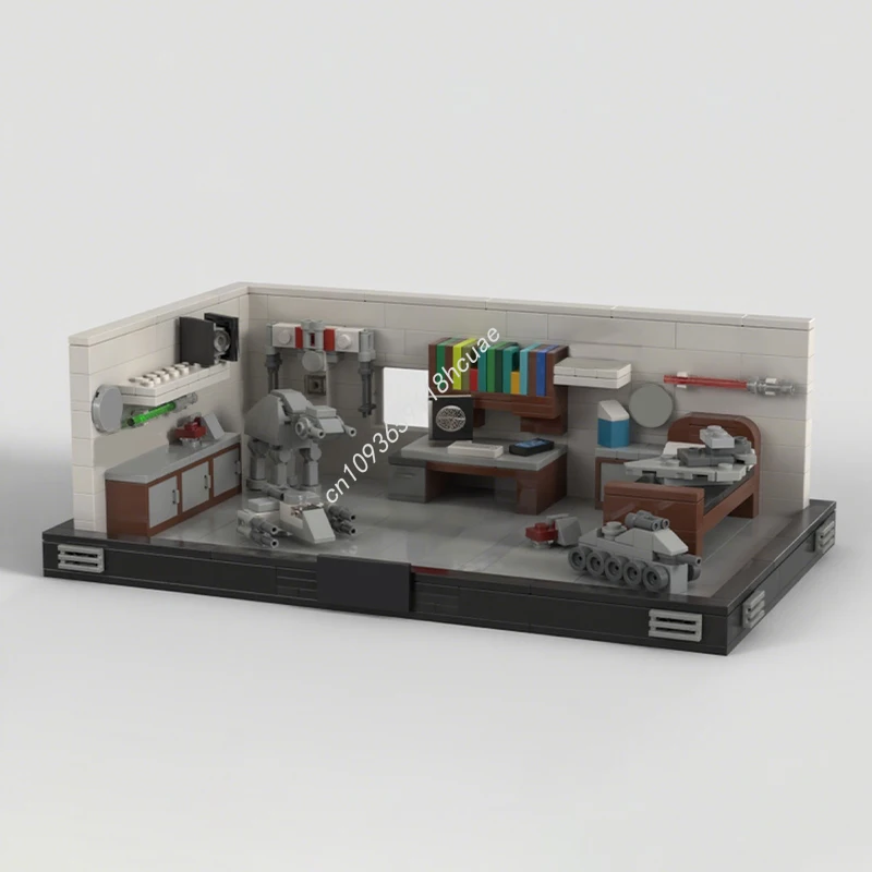 

496 шт. MOC The Room Star Battle Строительные блоки STEAM Learning Практическое мышление Логическое мышление Космос Рождественская игрушка в подарок