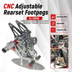 Motorcycle CNC Adjustable Rear Set Rearsets Footrest Foot Rest For HONDA CB650F CBR650F CB650R CBR650R