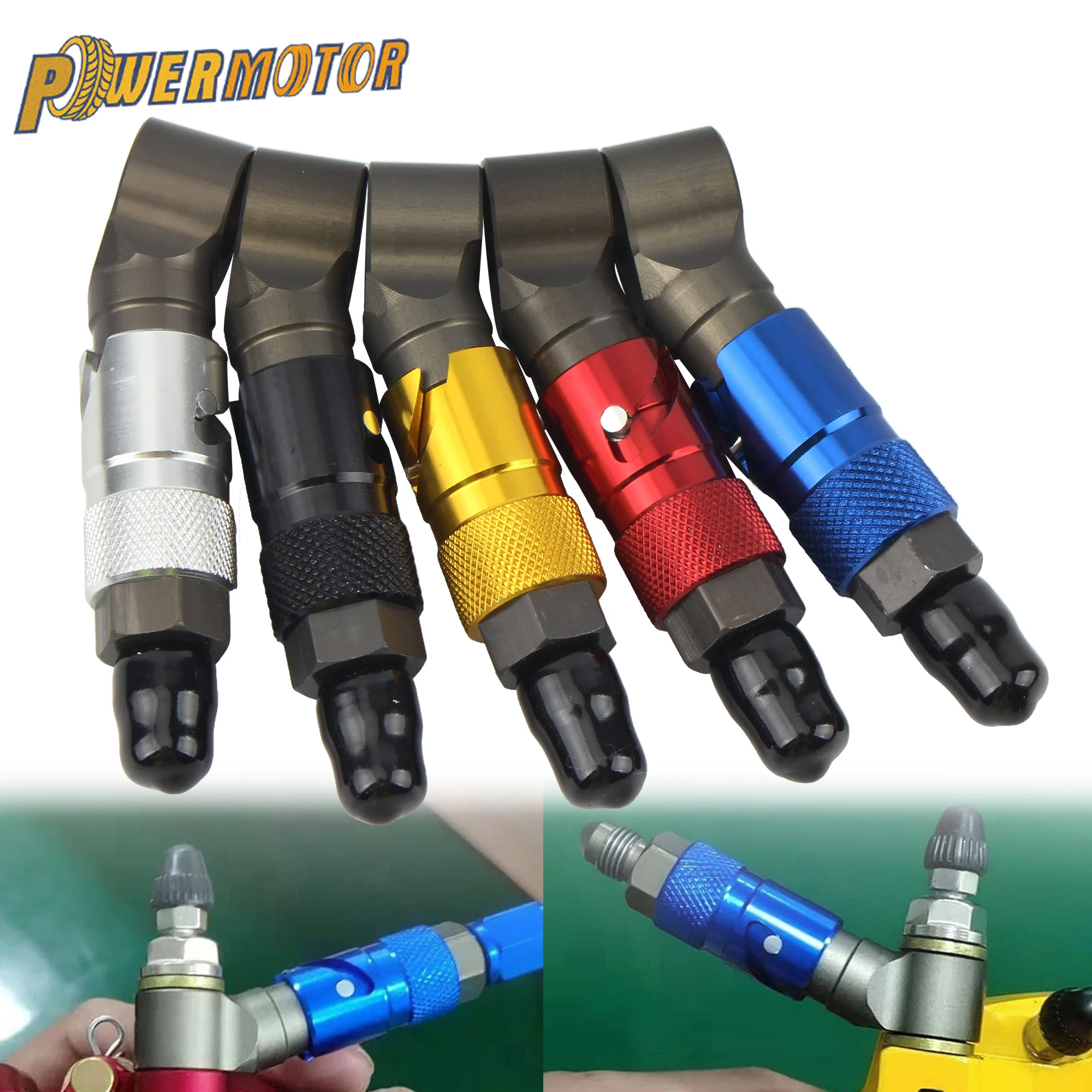 Universal Motorcycle Aluminum Alloy Brake Fluid Separator Fast Release An3 28 Degree Racing Quality Brake Hose