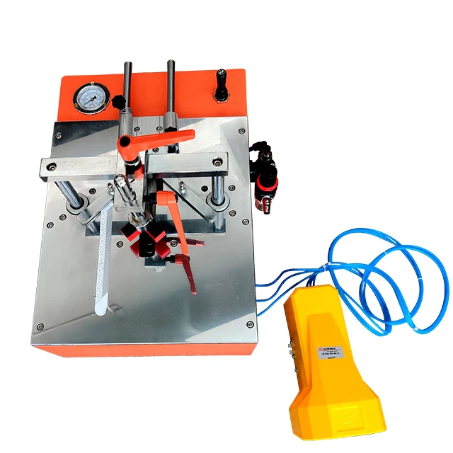 Hot selling photo frame making  v nail nailing portable picture frame nail angle machine