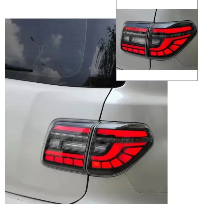 

For Nissan Patrol Led Tail Lamp 2008-2018 With Start Up Animation DRL Brake Turn Signal Rear Lamps Assembly With Flashing