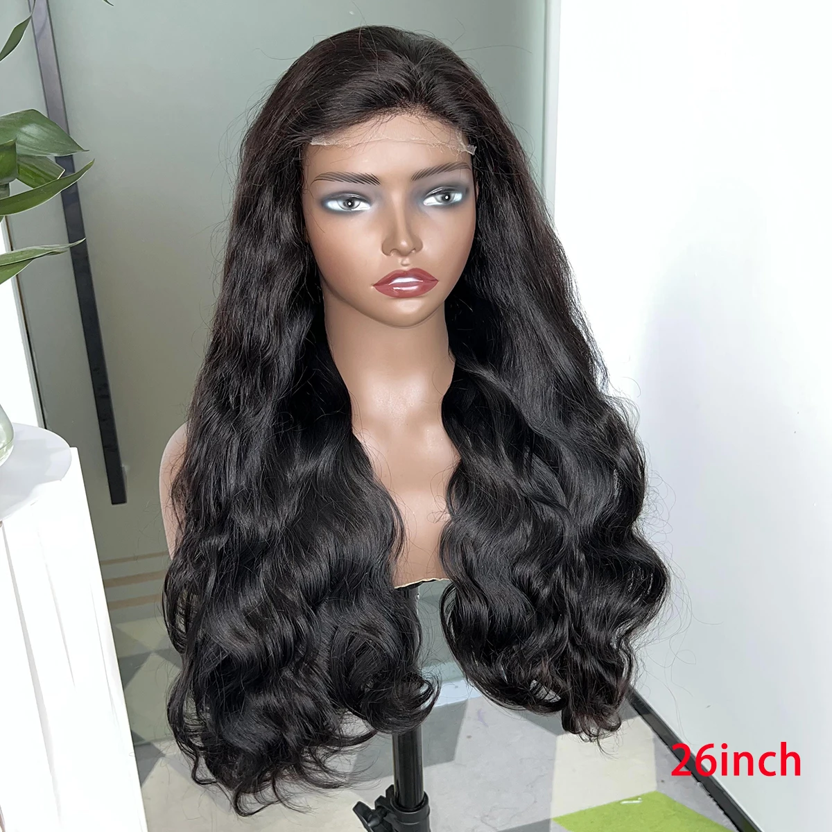 Peluca de Cabello Humano Vietnamita con Ondas Corporales, Doble Densidad 250%, 4x4 13x4, Encaje Frontal HD Invisible, Cabello Virgen, Completa y Voluminosa