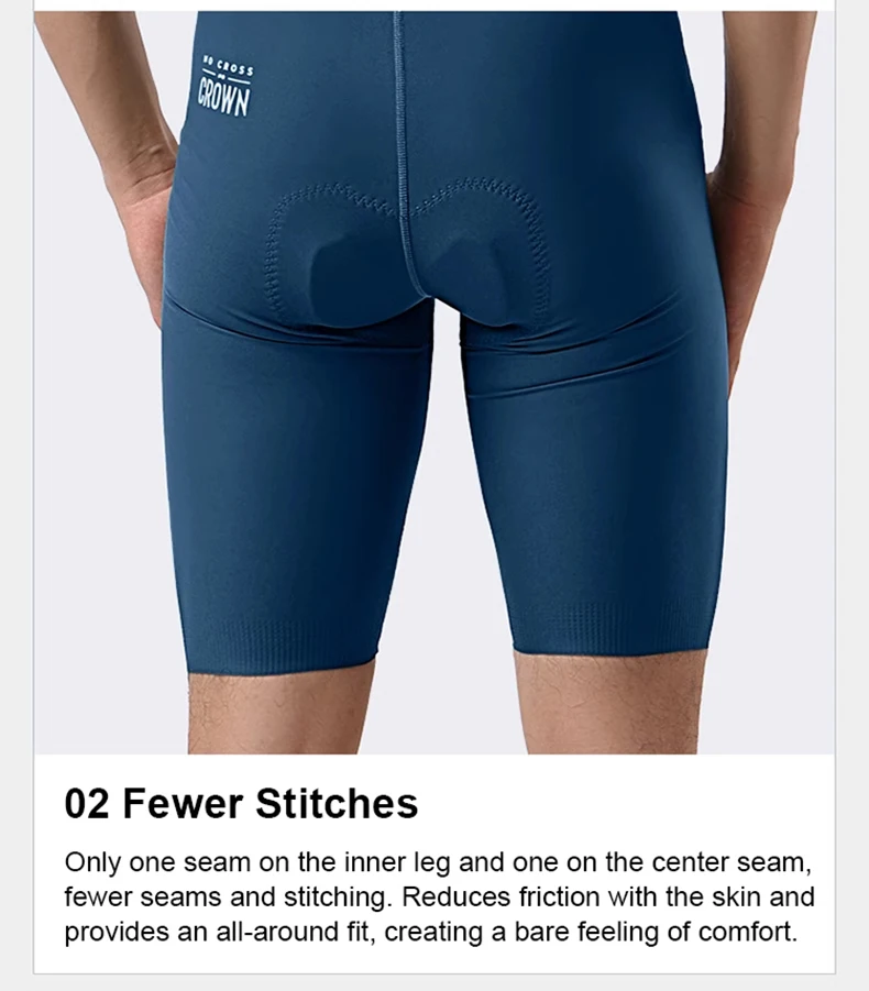 LAMEDA Herren-Radlerhose mit Stoßdämpfungspolster MTB-Shorts Rennrad-Kurzhose Sommer-Fahrradbekleidung Fahrradkleidung für Männer – Detail 9