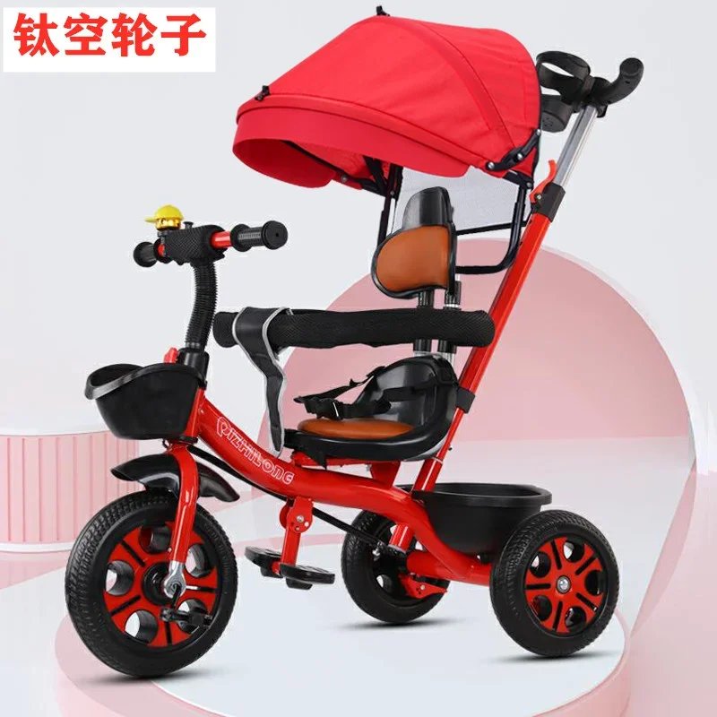 

Large Size Soft Seat Children's Tricycle Bicycles 1-3 To 5-year-old Lightweight Baby Strollers Bicycles Baby Bicycles