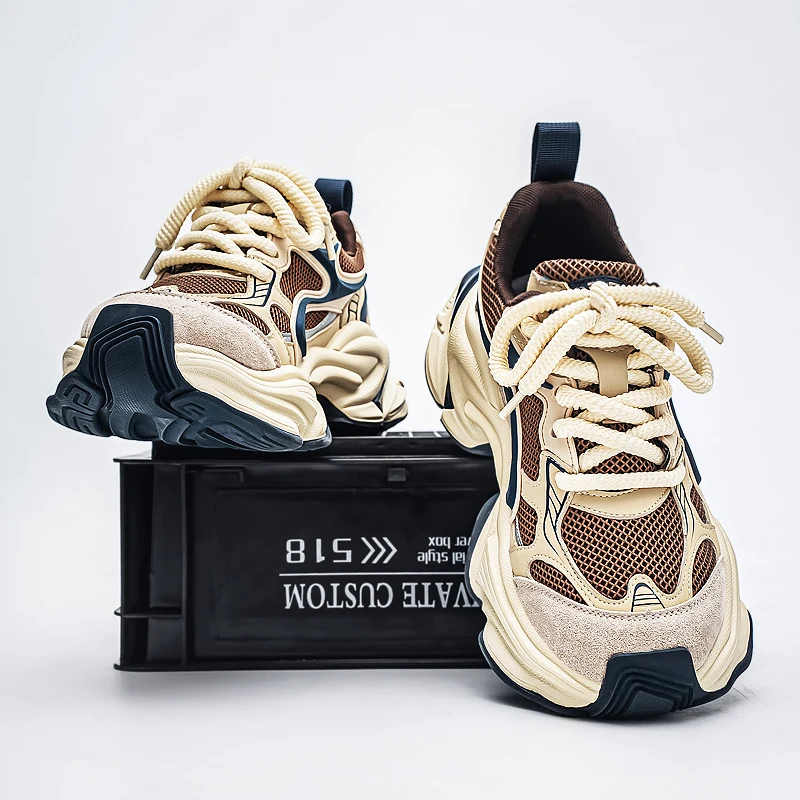 

Мужские зимние виды спорта Running oes Thi Bot Heightening Casual Sle Student Faion с низким верхом и поддержкой свода стопы, противоскользящая резина...