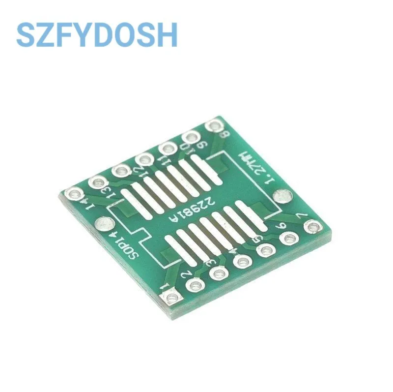 10PCS SOP Patch Adapter Board SOP8 SOP10 SOP14 SOP16 SOP20 SOP24  SOT223 QFP32-100 QFN32 QFN40  TQFP QFN IC Test Board PCB Board