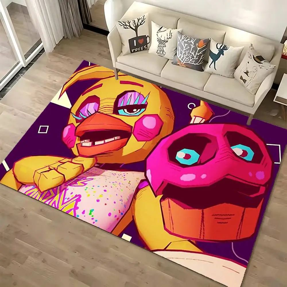 Five N-Nights At-Freddys Floor Mat Bathroom Absorbent Mat Rugs Simple Door Dirt-resistant Mat Home Kitchen Mat
