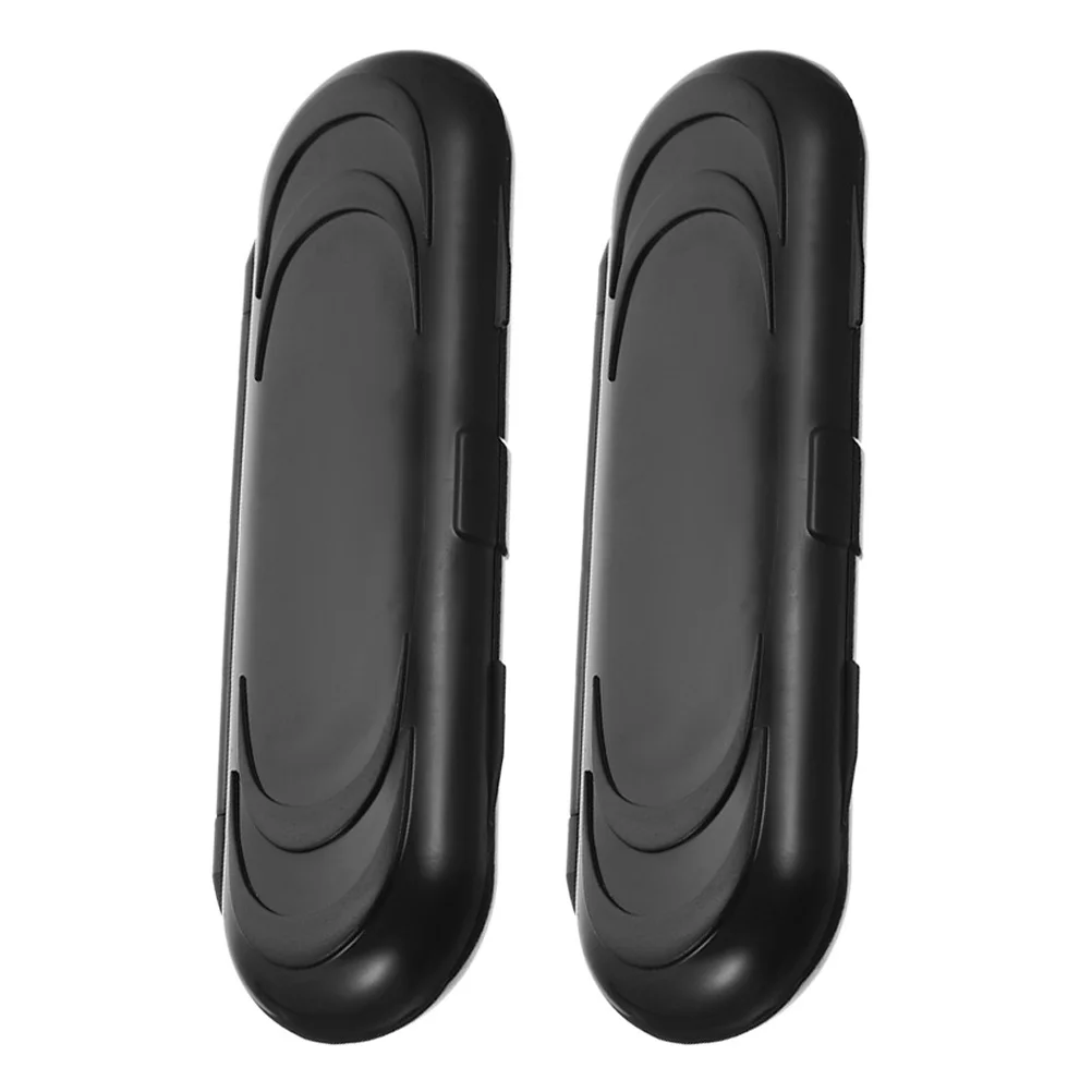 กล่องเก็บของพกพาทรงรี 2 ชิ้น ดีไซน์ทันสมัย ทนทาน ผลิตจากพลาสติก สำหรับจัดเก็บของชิ้นเล็กและอุปกรณ์เสริม กล่องใส่อุปกรณ์เครื่องเขียน