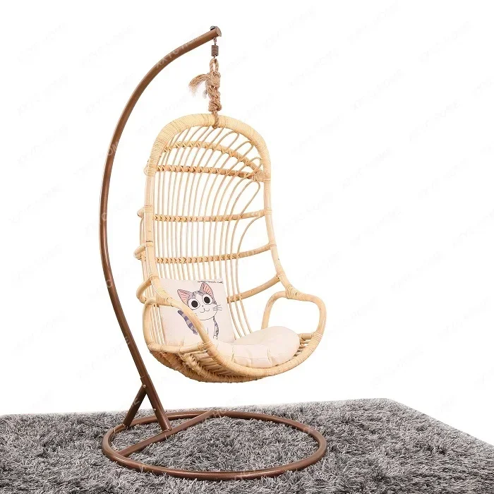 Hanging Basket Rattan Chair Glider Swing Hammock Cradle Chair Balcony Bird Nest Single Indoor Home