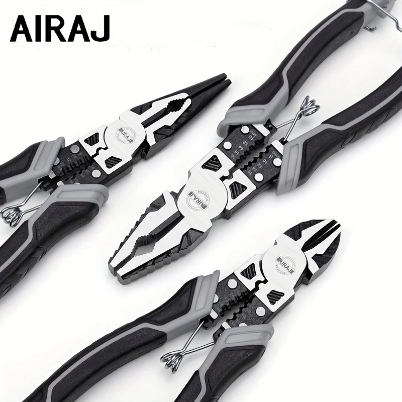 AIRAJ Steel Wire Pliers for Electrician Maintenance, Labor-Saving and Multifunctional Pliers for Industrial and Household Use