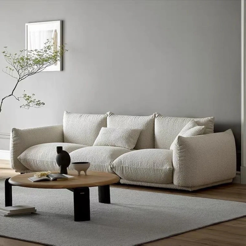 

Nordic lamb flannel bread sofa
