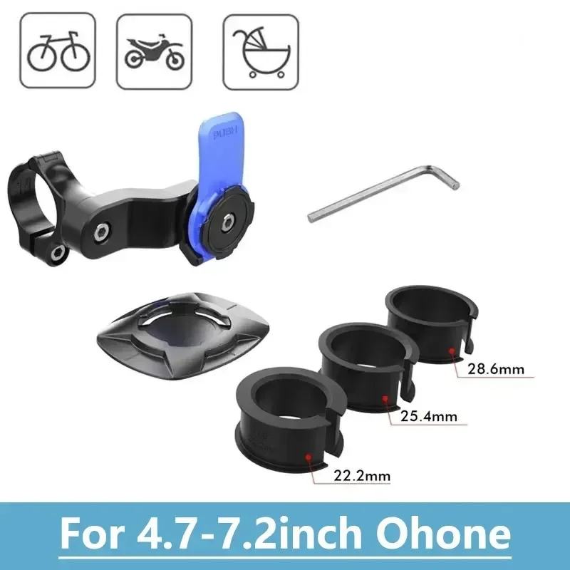 

Motorcycle Phone Holder Mobile Phone Bracket 4Lock Shock-resistant Scooter Bike MTB Bicycle quad Holder Phone Accessories