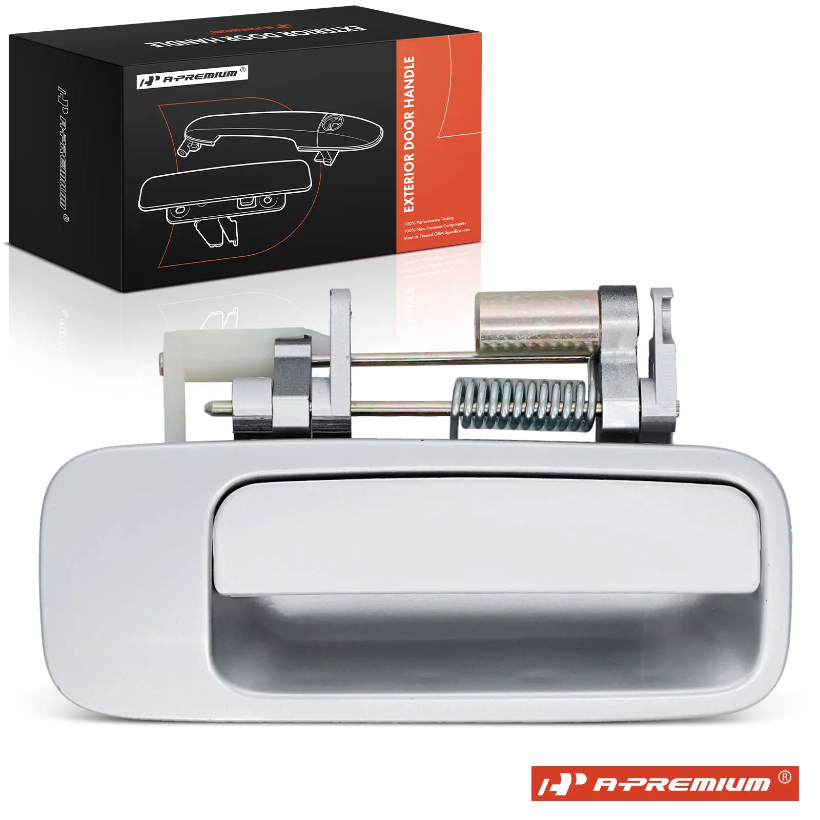 A-Premium Rear Passenger Side Silver Exterior Door Handle for Toyota Camry 1997-2001