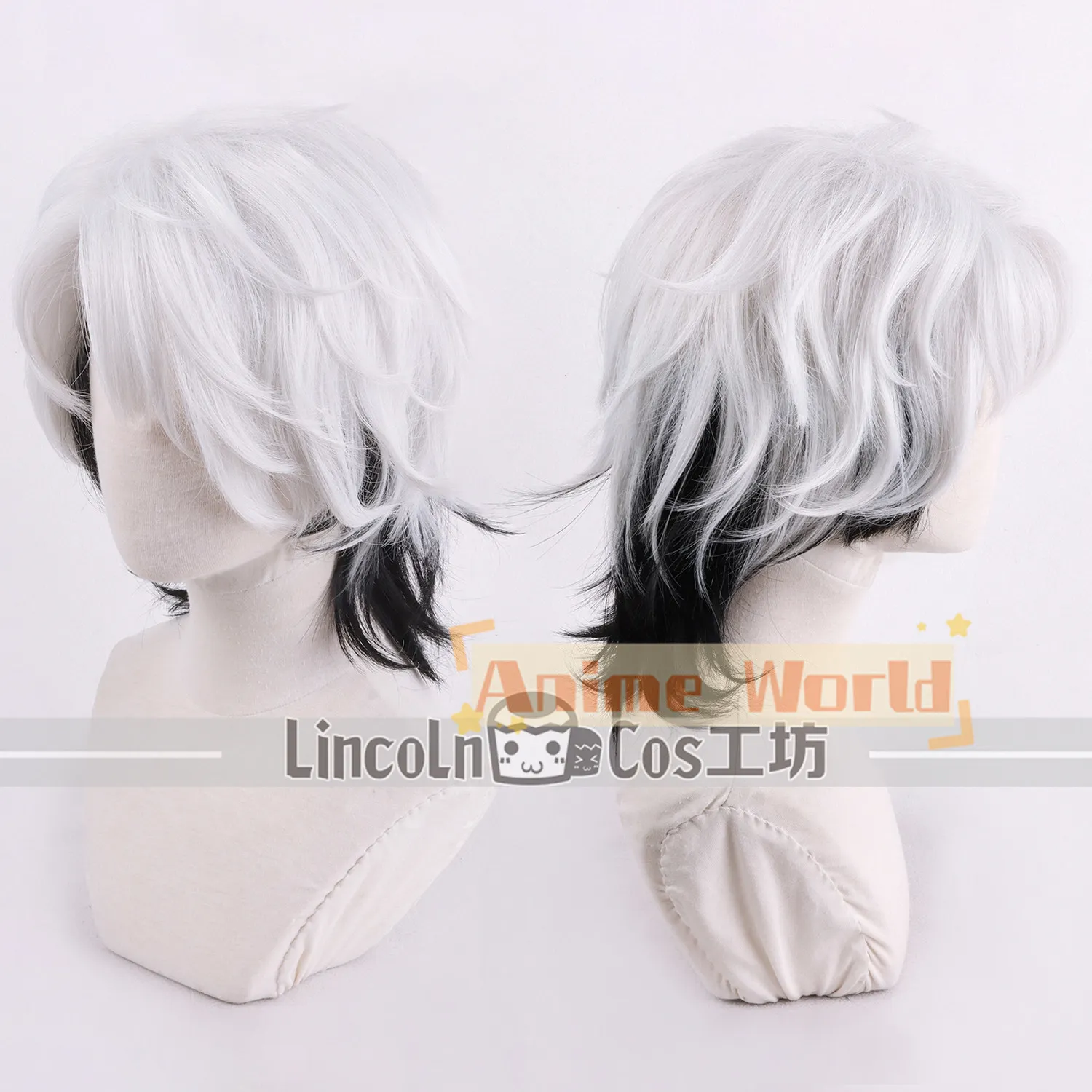 Virtual YouTube Vtuber Eunho Cosplay Wig Halloween Carnival Party Props Synthetic Hair Heat Resistant Fiber + Wig Cap