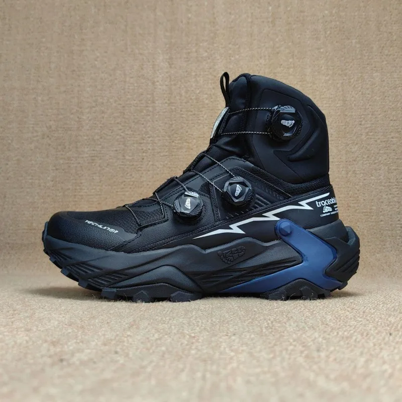 Original Marken-Komfortschuhe mit Rutschfester Sohle für Bergsteigen, Designer Schnellschnürsystem Outdoor-Wanderschuhe, Mittelhohe Wanderstiefel – Detail 9