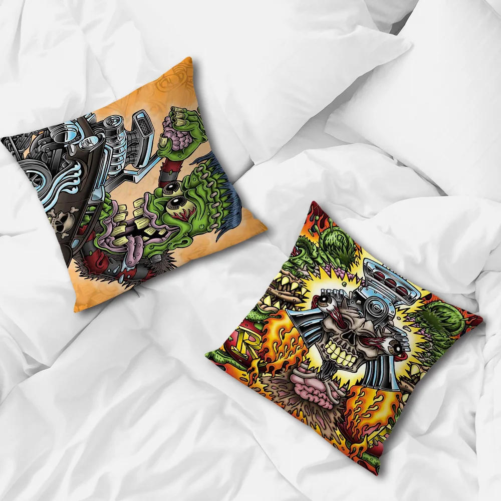 Tales Of The Rat Fink Art pillow cover Sofa living Printing Decoration Room Home Office Coffee Shop Car Nordic Simplicity Cover