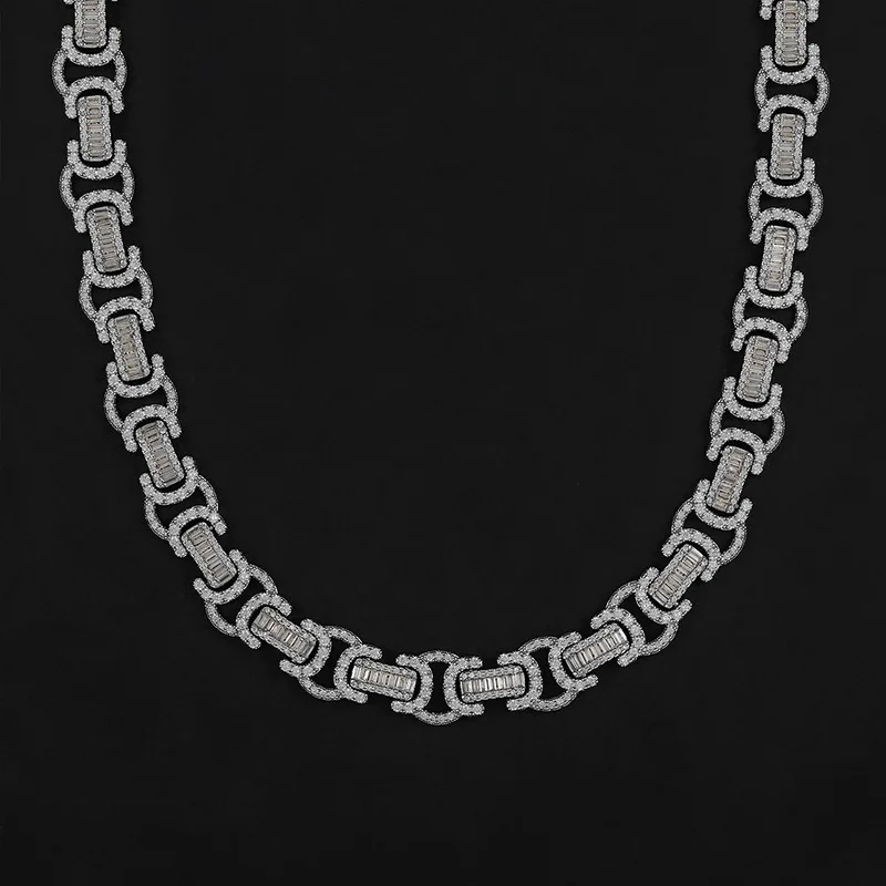 Sparkling Miami Necklaces 14mm Cuban Link Iced Out Zircon Bling Hip Hop Jewelry For Men Chain Fine Gifts for Men Boy Friends