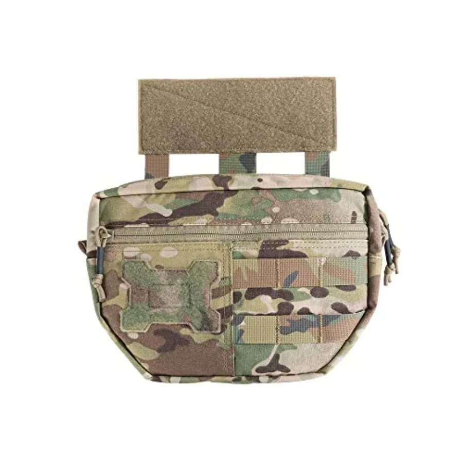 

Tactical Drop Dump Pouch Molle Tool Pouch with Hook and Loop Carrying Kit Bag for Tactical Vest Chest Rig