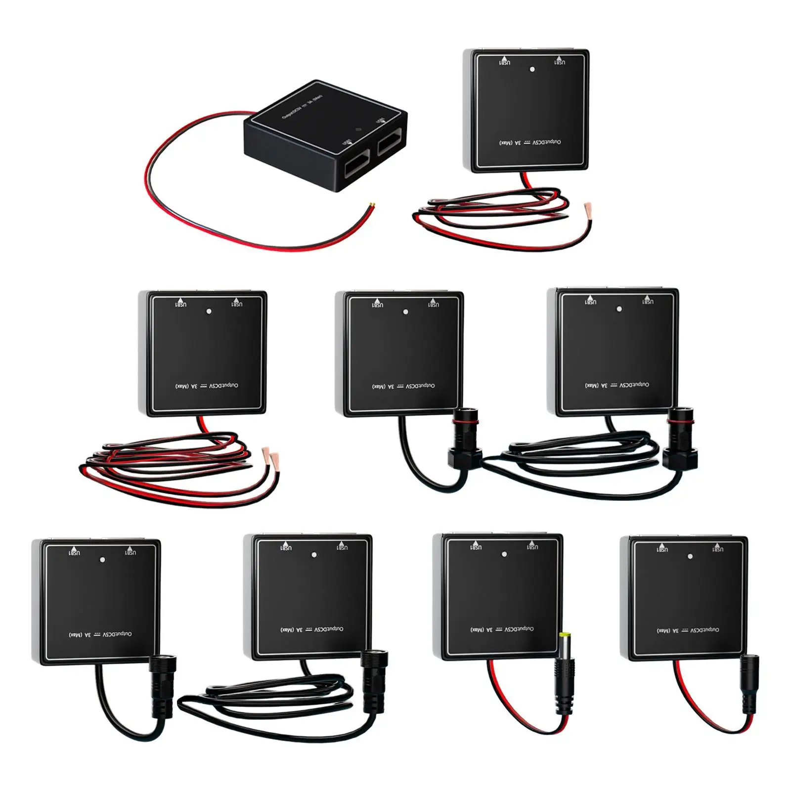 Solar Panel Charge Controller Industrial Voltage Controller with 2 USB Port Outdoor Smart Mobile Power Solar Voltage Stabilizer