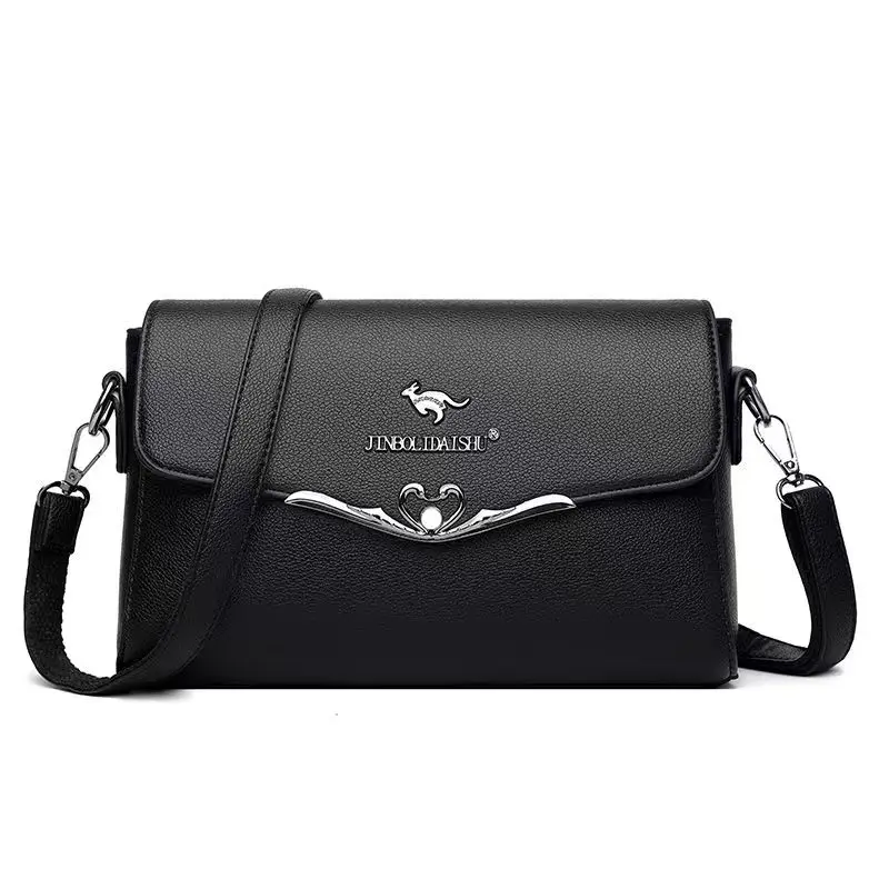 Kangaroo Leather Texture Women 2023 New Mother Large Capacity Soft Leather Ladies Shopping Shoulder Messenger Crossbody Bags