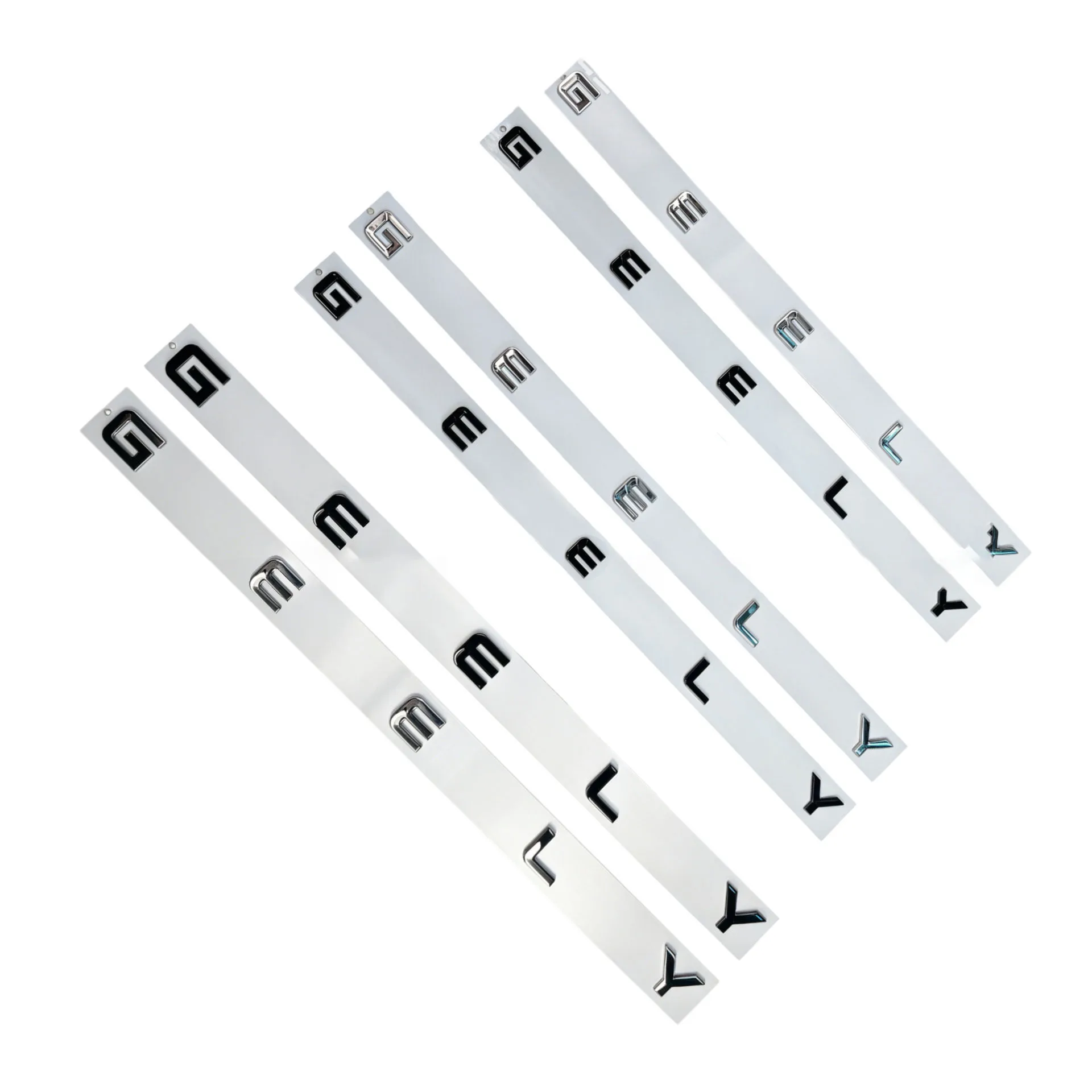 Letter Labeling Car Stickers for GEELY Series Big Small Rear Trunk Badge Rear Boot Emblem Coolray Monjaro Emgrand Refit