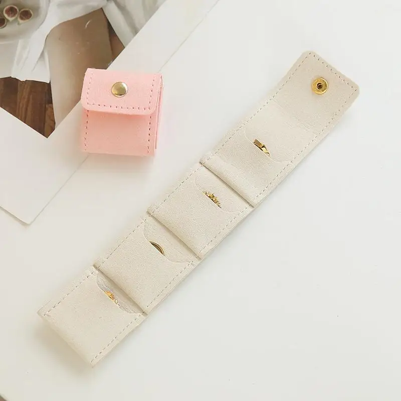 Mini Folding Jewelry Bag Earrings Jewelry Necklace Storage Bag Jewelry Boxes Portable Travel Storage Bag Storage Packaging Box