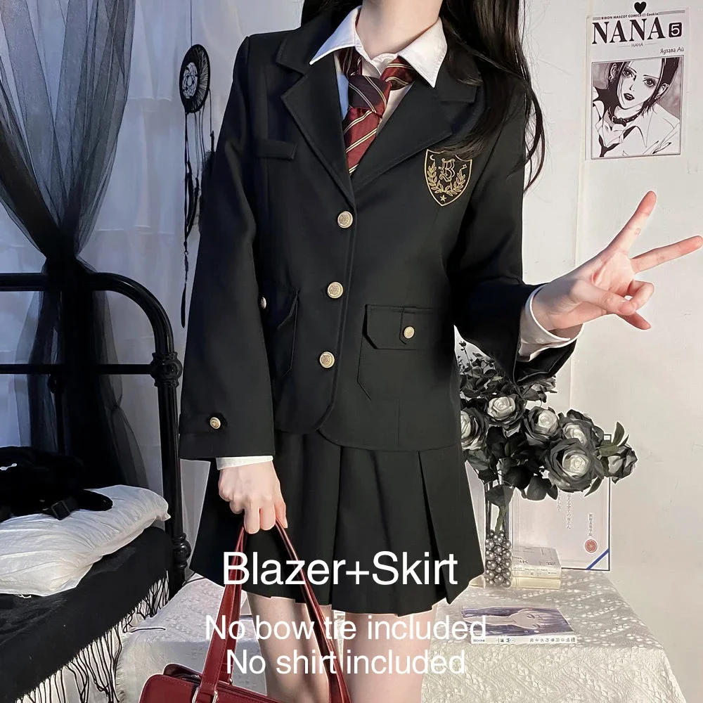 Giacca da abito JK in autentico stile college giapponese e coreano, set di abiti per l'approvvigionamento scolastico autunnale e invernale, uniforme scolastica da donna