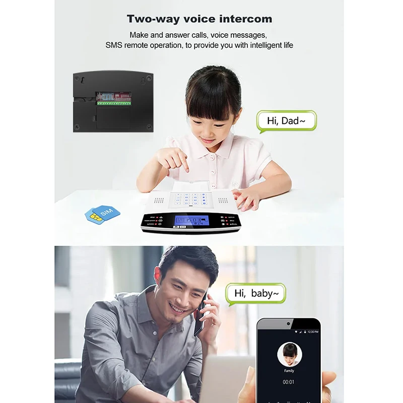 DYGSM Tuya Smart 4G+Wifi Home Security Alarm System Wireless Burglar Alarm System Smart Life App Control work with Alexa