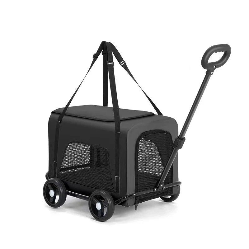 Wholesale Lightweight 4-Wheel Pet Travel Trolley Detachable Dog Stroller Pet Carrier Bag Poop Bags for Dogs