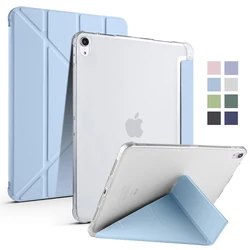 For iPad Air 11 inch 2024 Case with Pen Holder Smart Folio Leather Soft Back Stand Cover For iPad Air 11 2024 Air 6th Gen Case