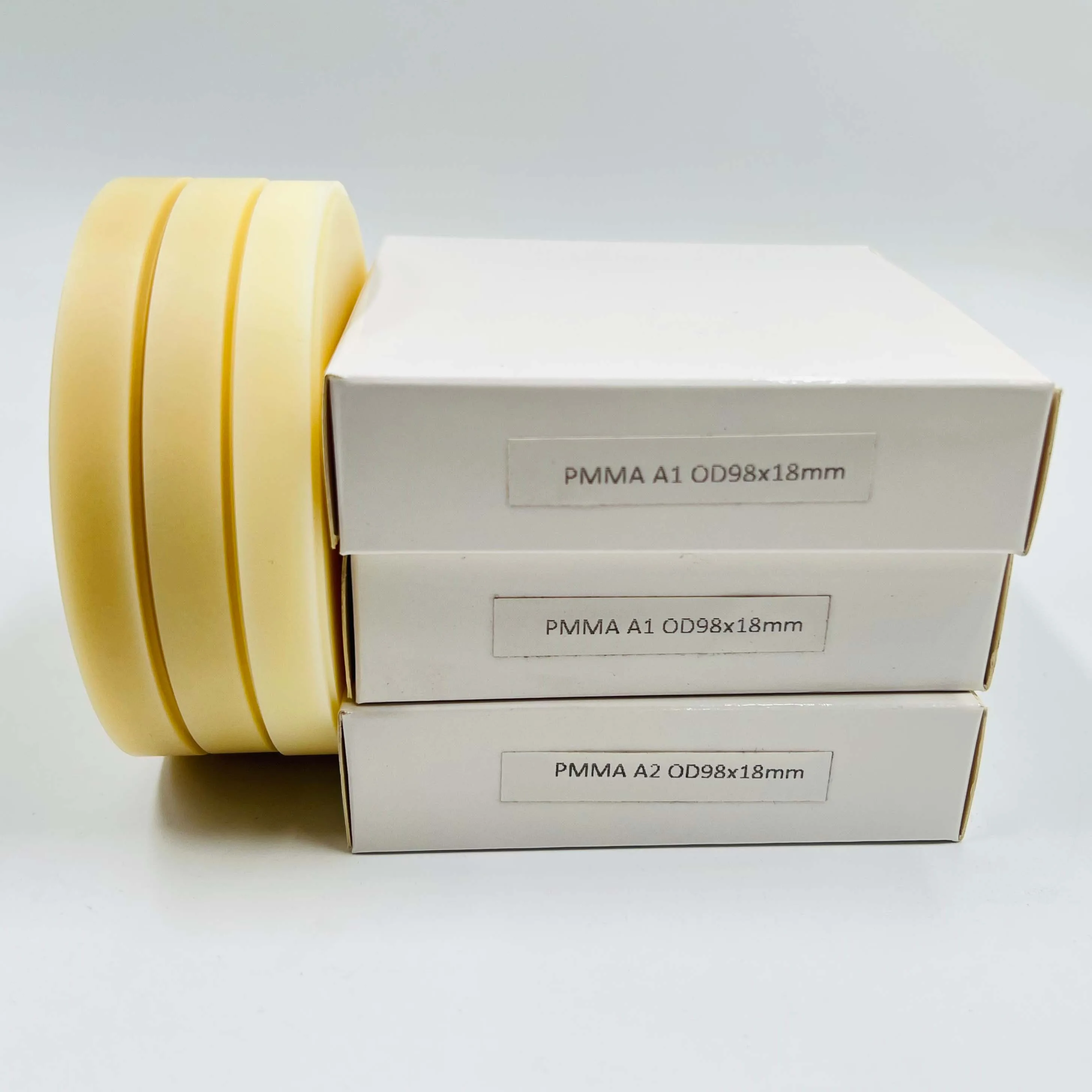 5PCS CAD/CAM PMMA Blocks Milling Discs Dental Material Lab For Make Temporary Bridge Dental Restorations Resin Block