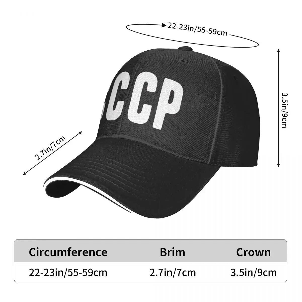 Cccp 1 sombrero para hombre y mujer, gorra de béisbol, sombrero