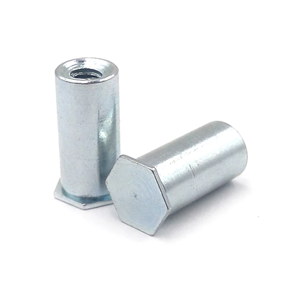 

Carbon Steel Blue White Zinc Hexagon Head Blind Hole Pressure Riveting Column Pressure Stud Nut M2.5 M3 M4 M5 M6 M8 PEM BSOS