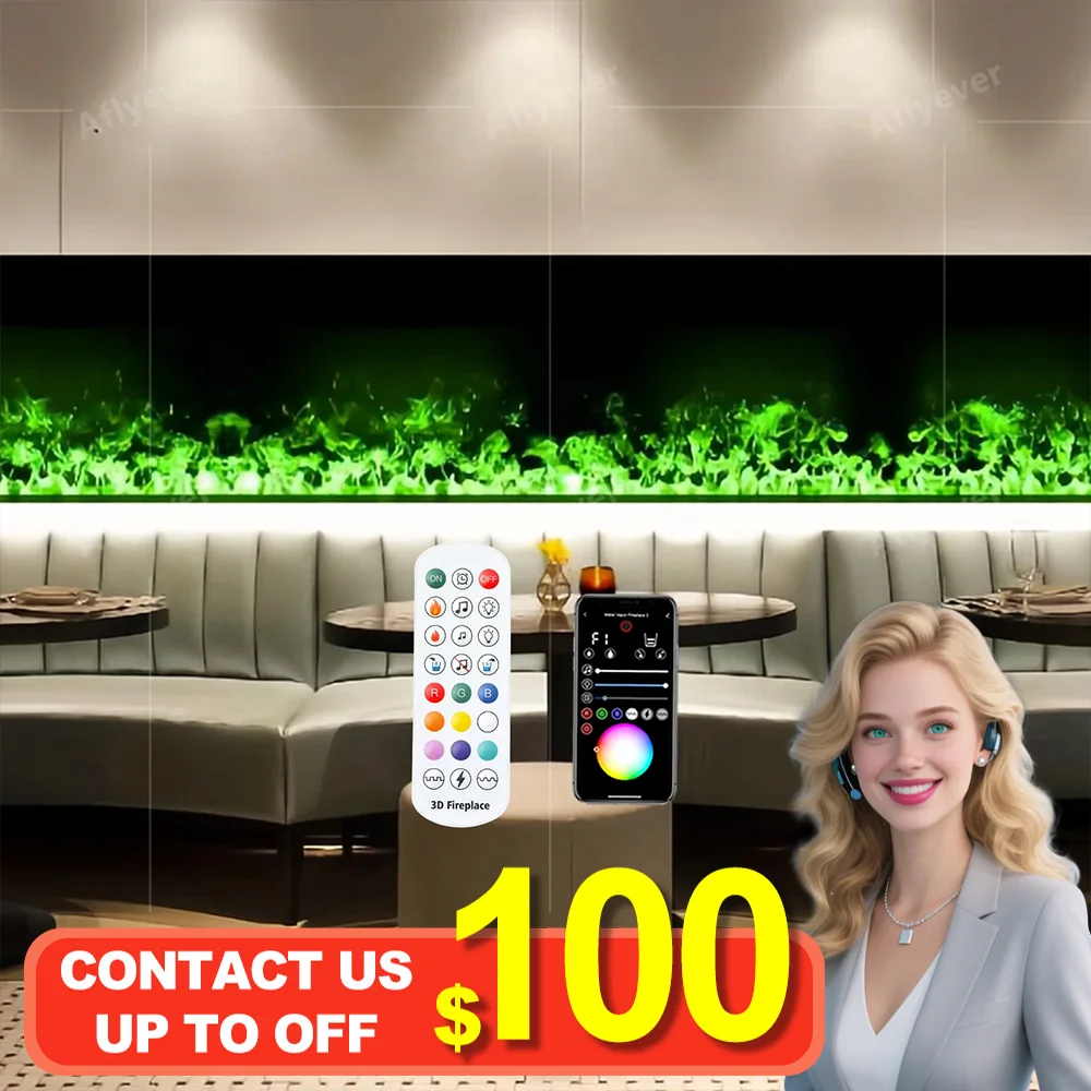 

5-летняя гарантия, ТВ-шкаф, декоративный водяной туман, камин, управляемый приложением, имитация водяного пар, каминный увлажнитель