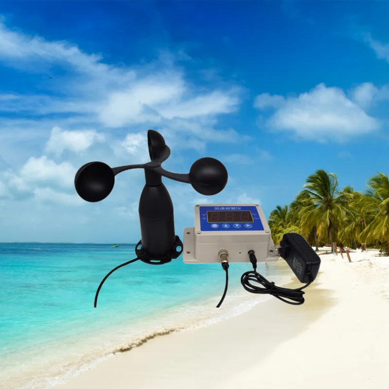 2026 Wireless Cup Anemometer Wind Speed Sensor with Alarm for Tower Crane Weather Station