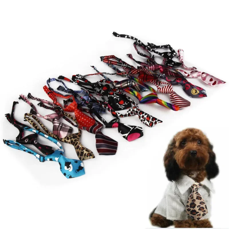 Adjustable Colorful Pet Dog Cat Neck Scarf Tie Bowtie Necktie Pet Dog Ties Cat Neckties Pet Dog Collar Decoration