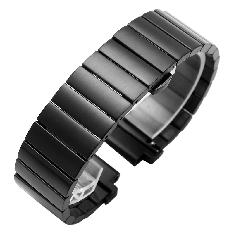 For Men\'s TIMEX T2N720 T2N721 TW2R55500 T2N739 Garmin Soild Stainless Steel Watchband Watch Strap 24*16mm Lug End Metal Bracelet