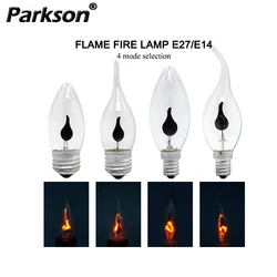 Vintage Edison Flame  E27 E14 LED Candle Light Bulb AC 220V 3W Retro Effect Bulb Lamp Flicker Fire Light For Home Decor Lighting