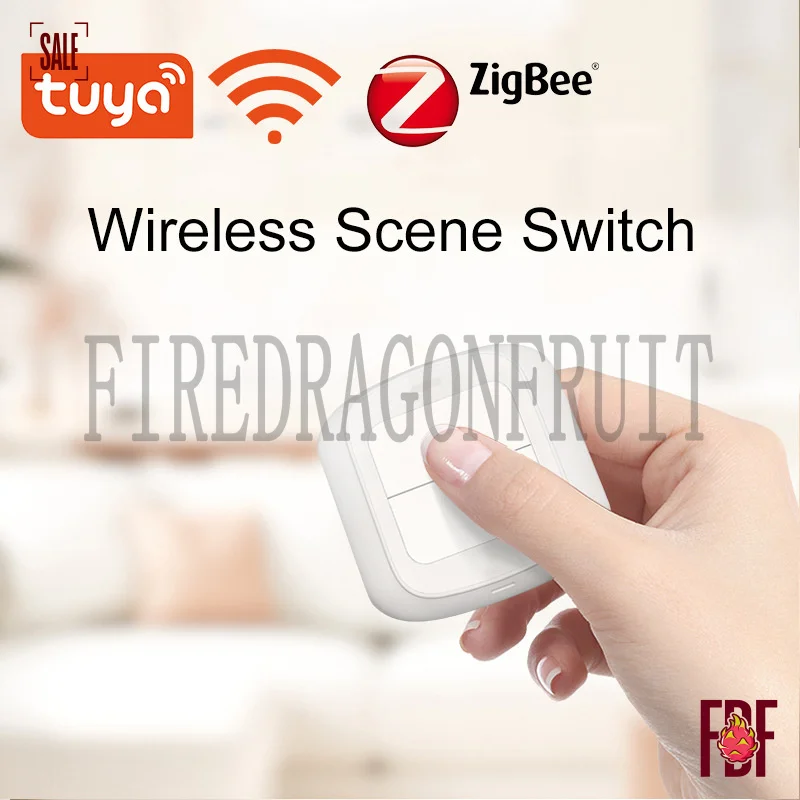 

SmartWiFi Zigbee 2 Button SceneSwitch APP Wireless Toggle HomeDecoration