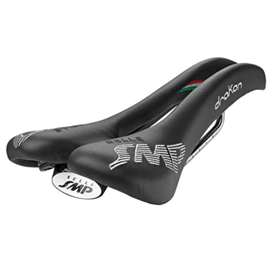 

Selle Unisex's Drakon Saddle Black Medium/Large for Long-Distance Cycling and Urban Commuting Ergonomic Design with Superior Co