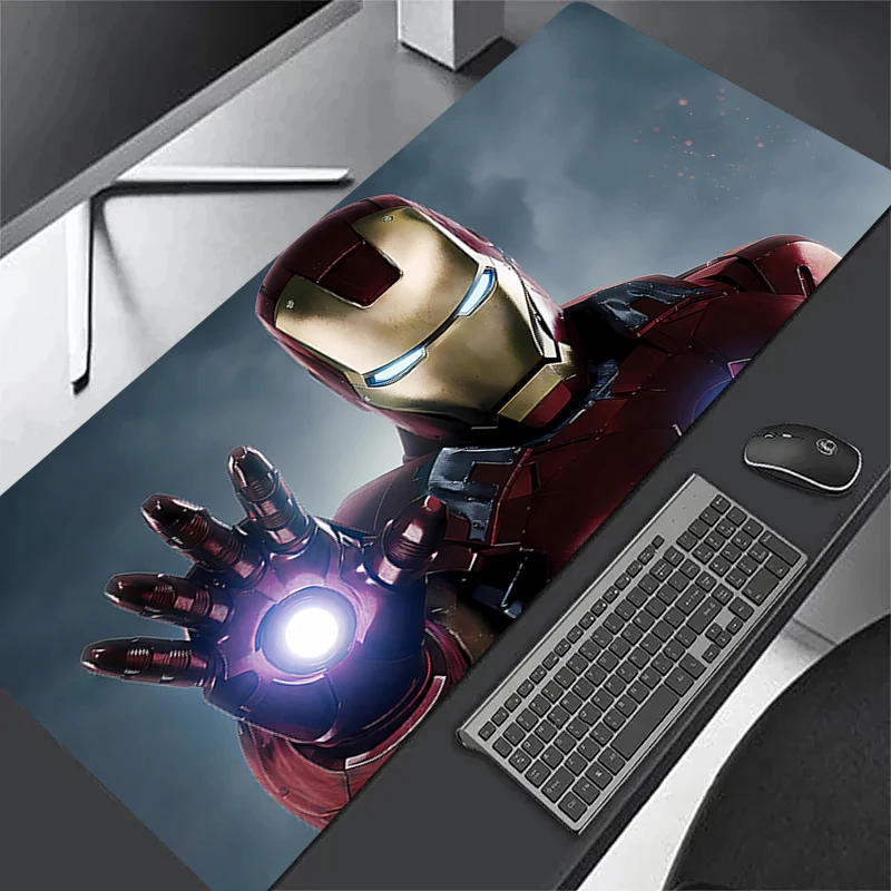 

Mouse Pad I-Iron Mans Non-Slip Rubber Edge locking mousepads Game play mats notebook computer M-Marvels Home Decor handsome