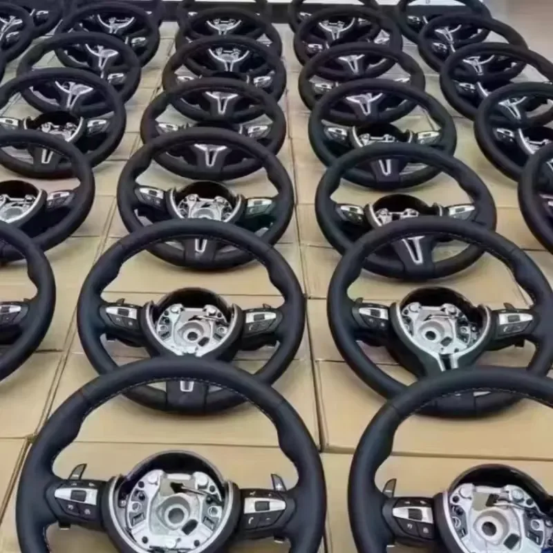 M Sport Full Leather Steering Wheel M5 F30 F33 F15 F16 F20 F21 F25 F26 F11 F12 F13 X1 X2 F80 E90 E70 E84 With Paddles For BMW M3 view 2