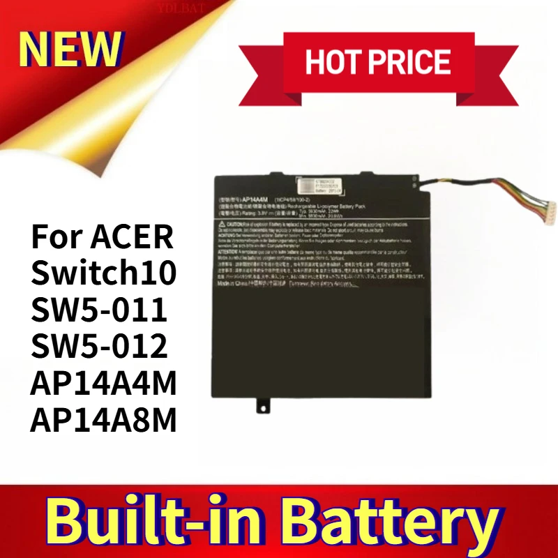 

5930 мАч для ACER Switch10 SW5-011 SW5-012 AP14A4M AP14A8M Аккумуляторы для ноутбуков