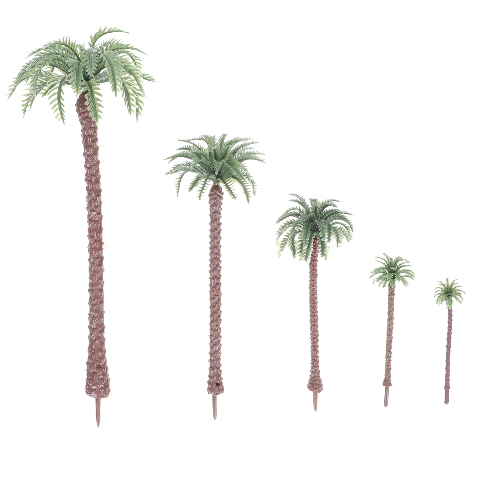 

25 Pcs Mini Coconut Tree Model Trees Plant Decor Fake Coconuts Miniature Landscape