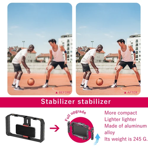 Imagen 2 del producto Ulanzi Lino Funda protectora universal para teléfono inteligente con plataforma de mango lateral para iPhone16 15 14 13 12 Pro Max Samsung Xiaomi OPPO