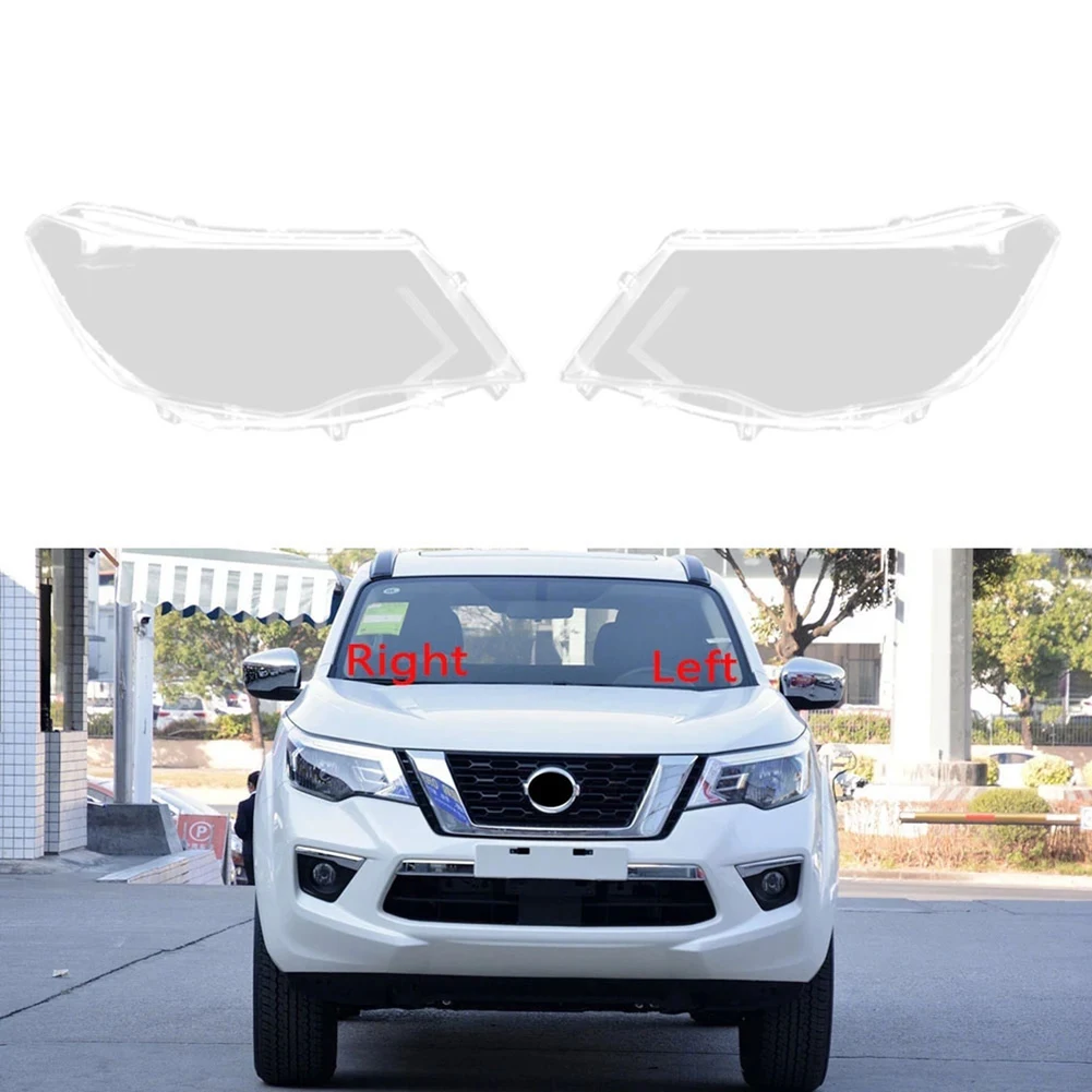 Car Left Headlight Shell Lamp Shade Transparent Lens Cover Headlight Cover for Nissan Terra 2018 2019