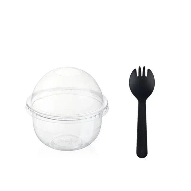 50 Stuks Puddingbekers Met Deksels Plastic Dozen Ijsmousse Dessert Picknick Party Verpakking Dessertbekers Met Deksel - afbeelding 1