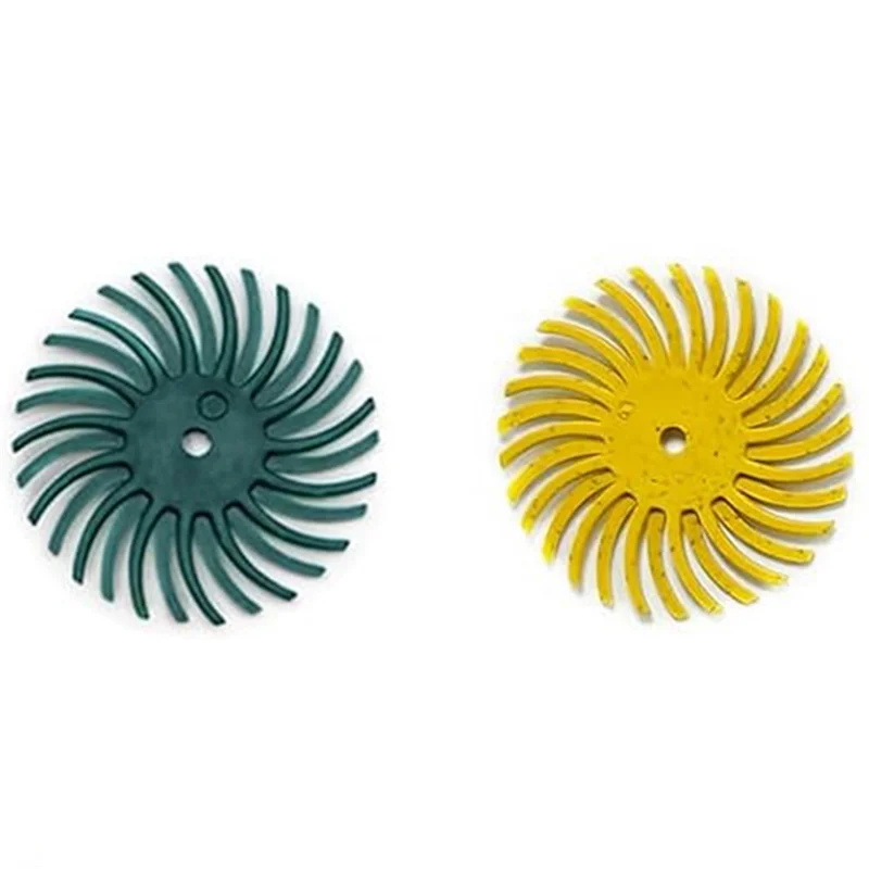 

AS94-48Pcs 1 Inch Radial Bristle Disc Kit With 3Mm Shank For Rotary Tools Detail Abrasive Wheel For Jewelry Wood Metal