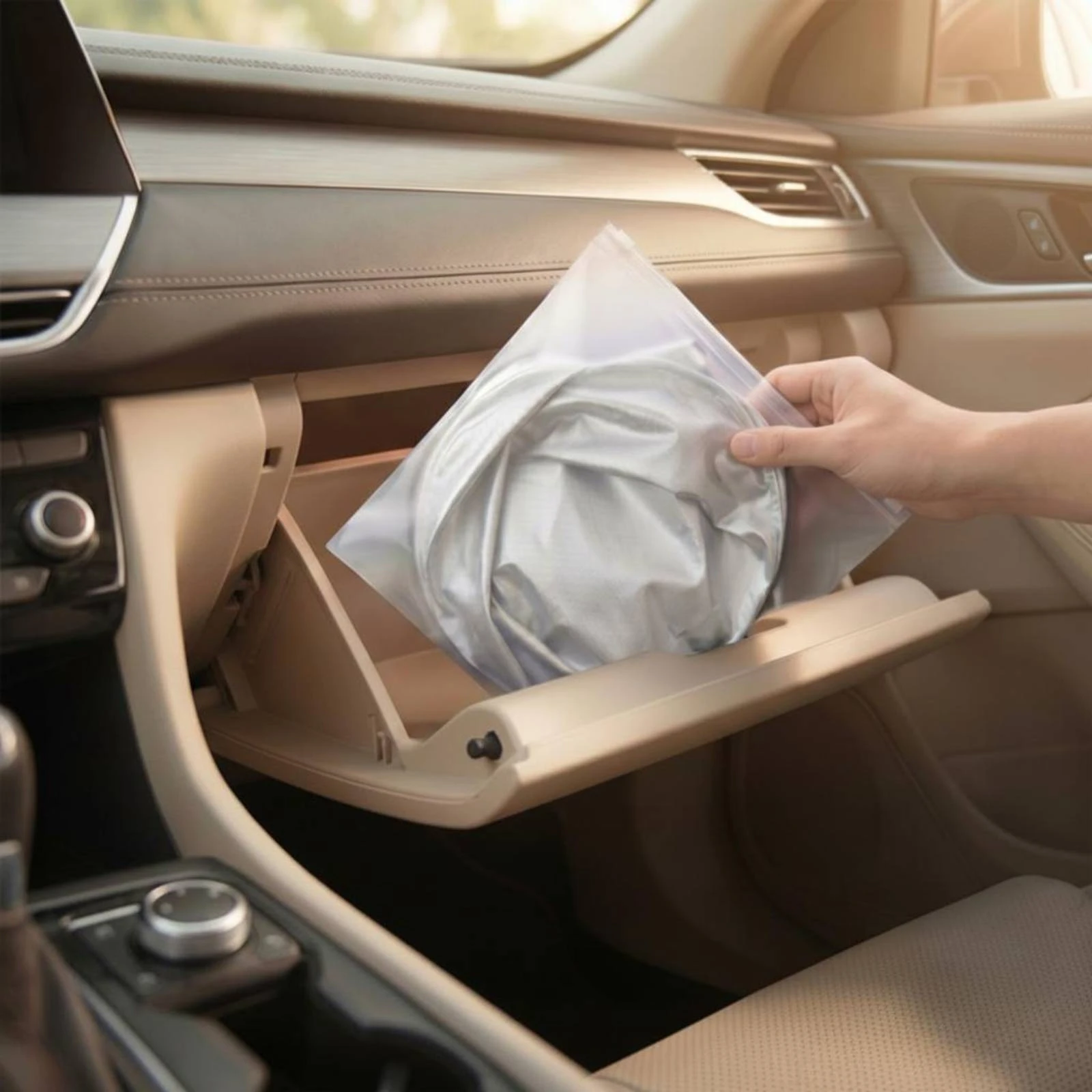 

Foldable Windshield Sunshade Heat Reducing Front Windshield Sunshade Car Sun Visor Rounded Corners Portable for Suvs