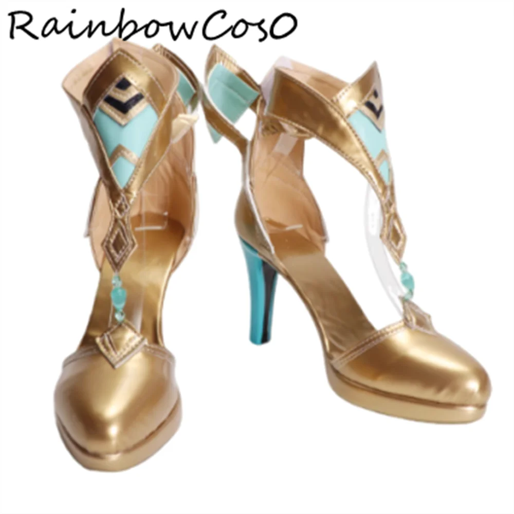 Buty do cosplayu Nefer Genshin Impact, buty do gry, anime, na imprezę, Halloween, RainbowCos0 W5334